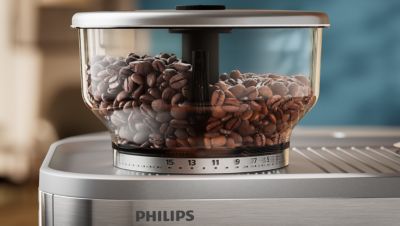 Todelt beholder for 280 g kaffebønner