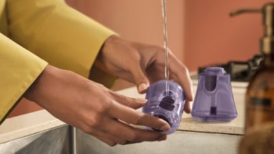 Dos depósitos de agua intercambiables