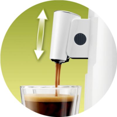 Höhenverstellbarer Kaffeeauslauf