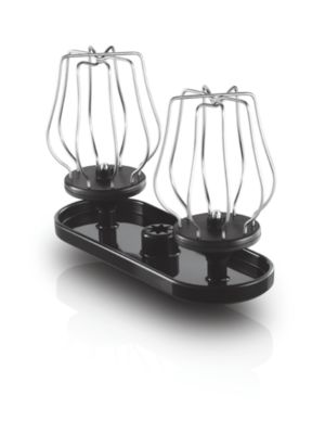 Metallquirl mit zwei Schneebesen