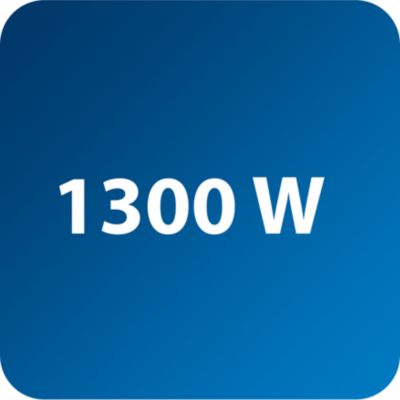 1300 W giver kraftig dampproduktion