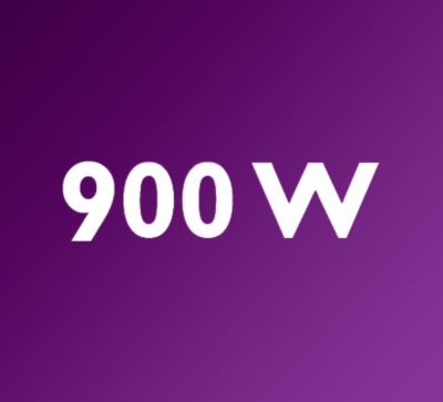 Výkonný 900W motor