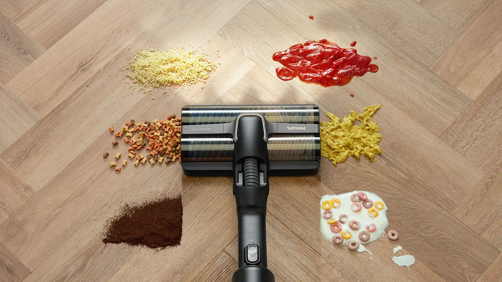 AquaSpin nozzle to vacuum and wash your floor in one go AquaSpin nozzle to vacuum and wash your floor in one go