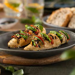 Pollo relleno hasselback al estilo Pollo relleno hasselback al estilo