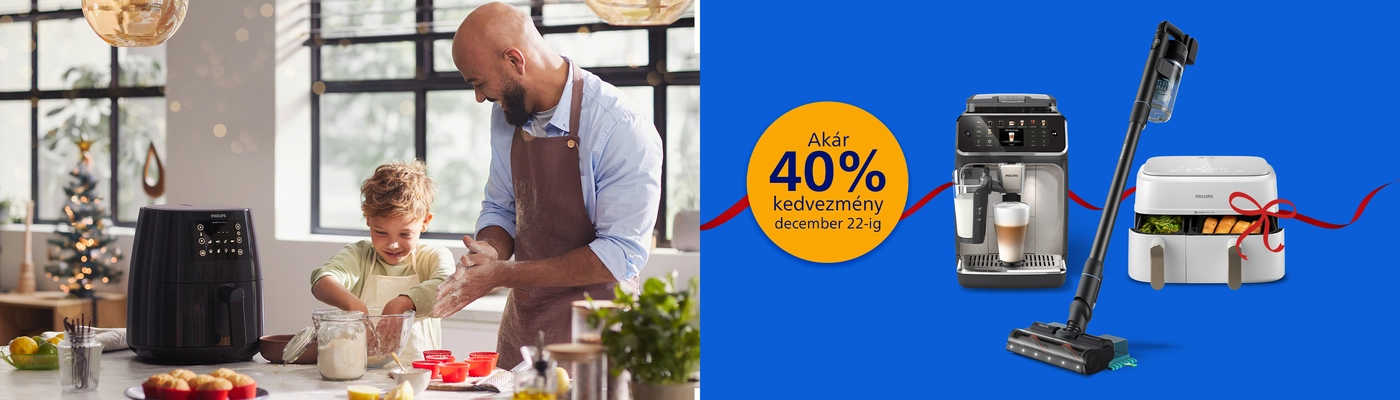 Fedezzen fel tökéletes ajándékötleteket most akár 40% kedvezménnyel december 22-ig. Philips Karácsonyi Akció. Fedezzen fel tökéletes ajándékötleteket most akár 40% kedvezménnyel december 22-ig. Philips Karácsonyi Akció.