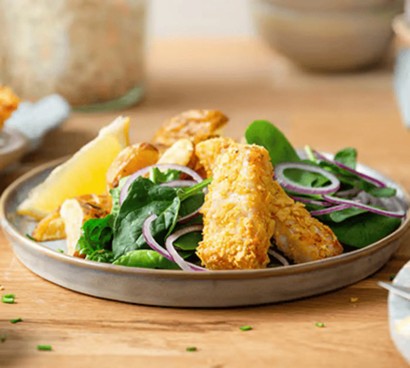 Crispy fish fingers Crispy fish fingers