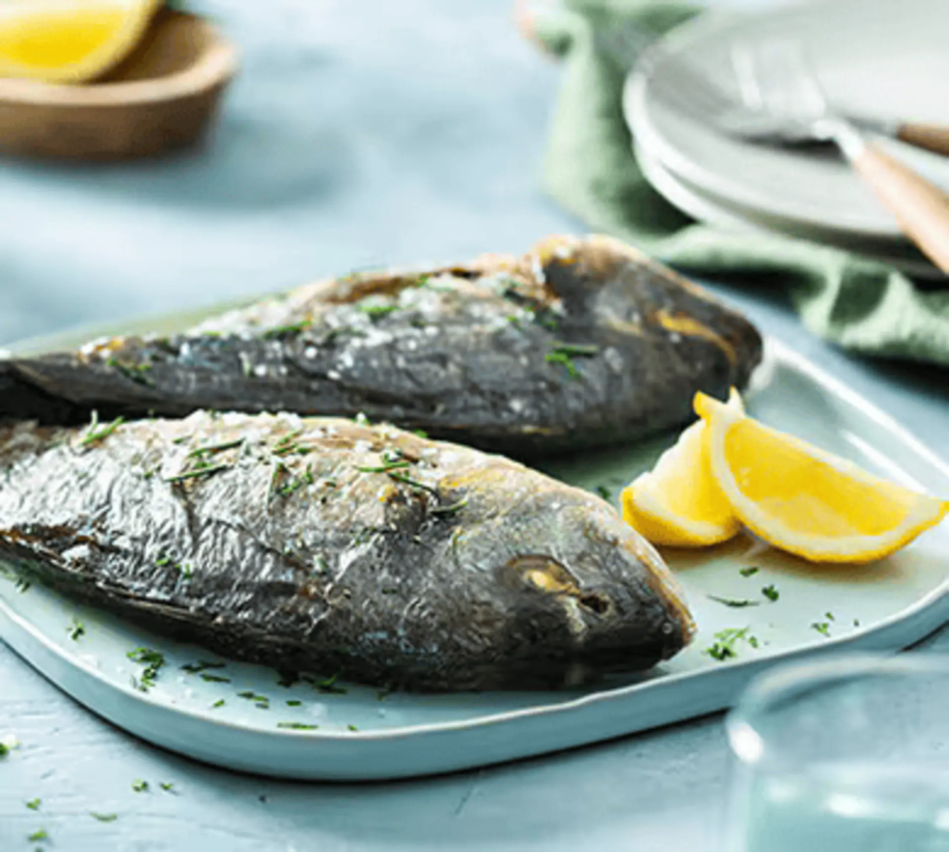 Hel grillet fisk Hel grillet fisk