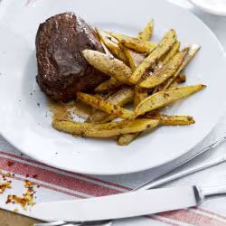 Dicke Pommes Frites mit dem Airfryer – pikant Dicke Pommes Frites mit dem Airfryer – pikant